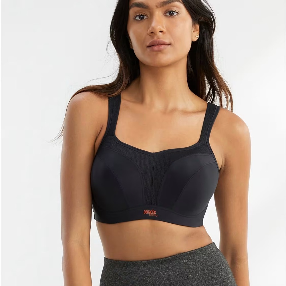 NWT Panache Women's Power 5021 Black Sports Bra 30H